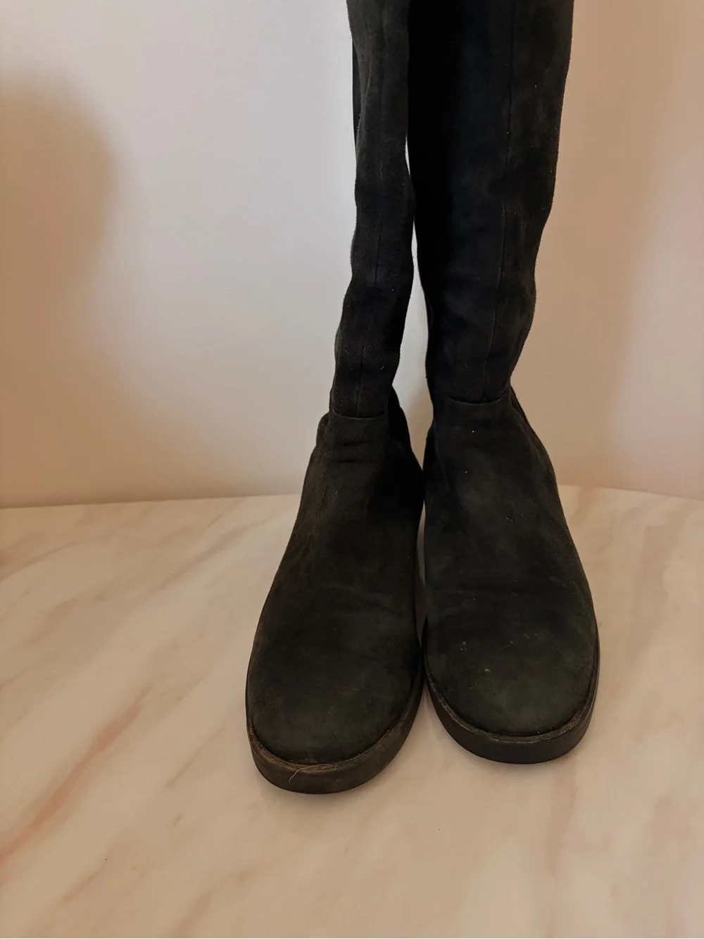 Blondo Black Over-the-Knee Suede Waterproof Boots